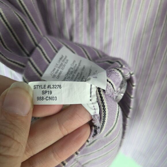 Madewell Womens Patio Button Front Midi Skirt 18 Lilac Stripe Soft Feminine - Picture 6 of 6